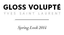 GLOSS VOLUPTE Spring Look 2014
