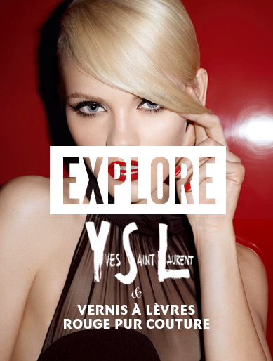 Explorer YSL et Vernis à lèvres Rouge Pur Couture